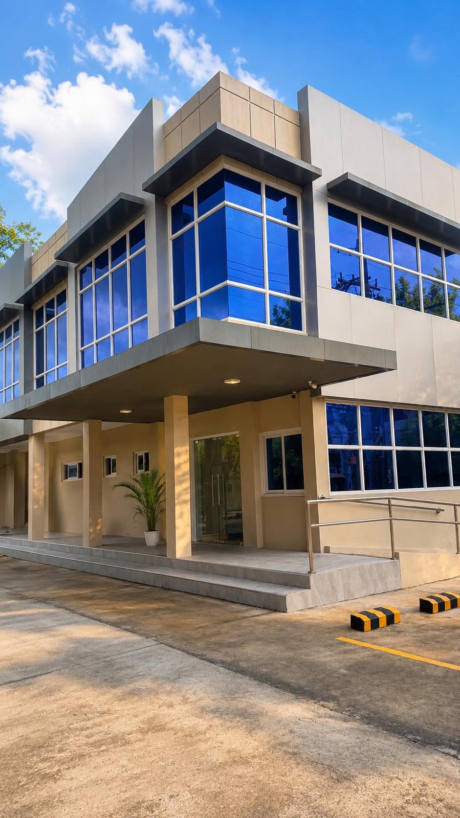Brilliant Healthcare facility entrance